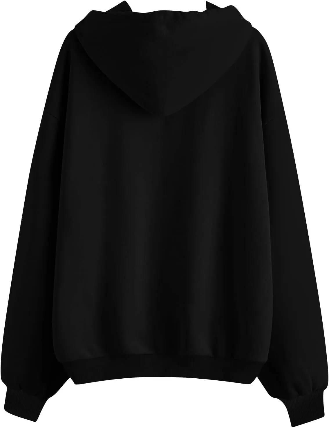 lcyhony Womens Fleece Zip Up Hoodie Trendy Oversized Long Sleeve Sweatshirt Lightweight Casual Workout Jackets with Pockets