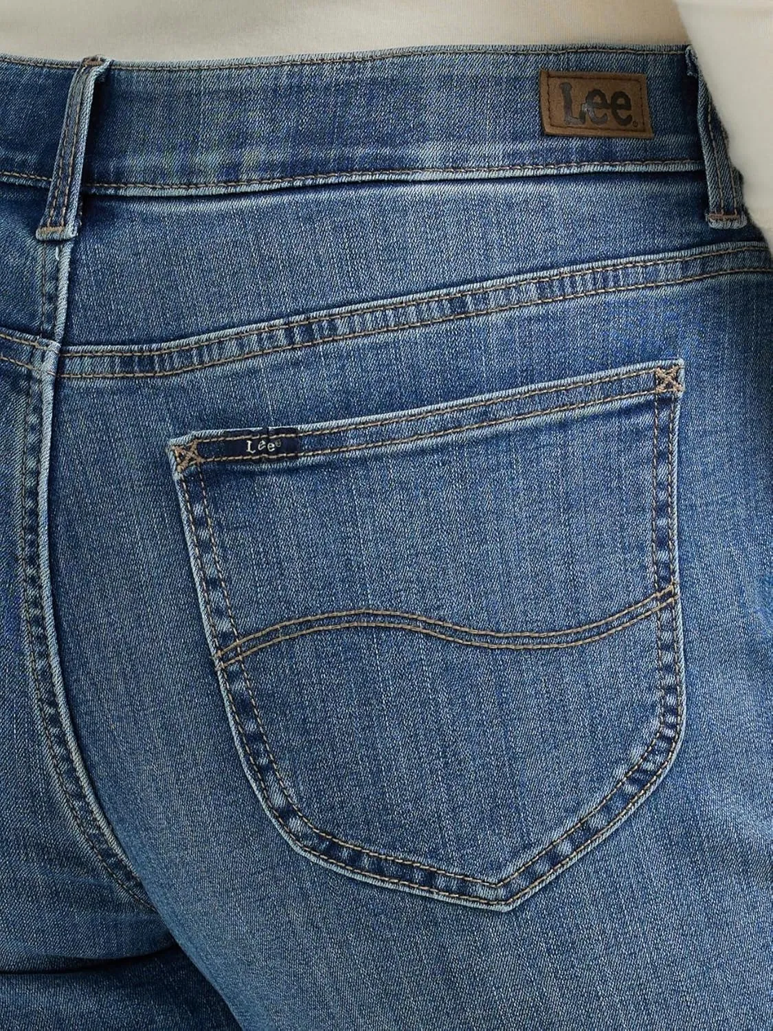 Lee womens Plus Size Ultra Lux Comfort With Flex Motion Straight Leg Jean
