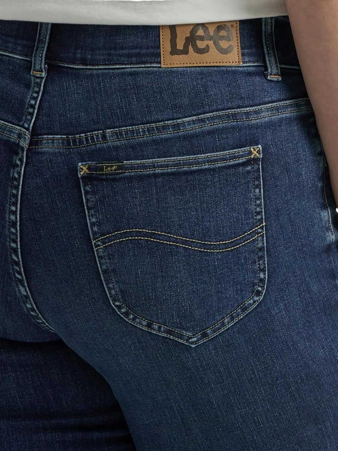 Lee womens Plus Size Ultra Lux Comfort With Flex Motion Straight Leg Jean