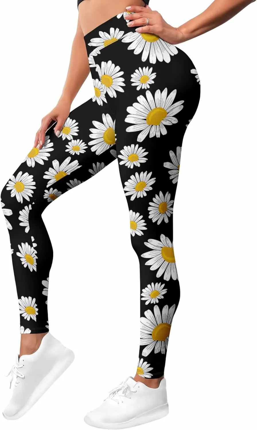 Leggings for Women Funny Printed Gym Womens Yoga Pants Floral Legging Athletic Print Pant