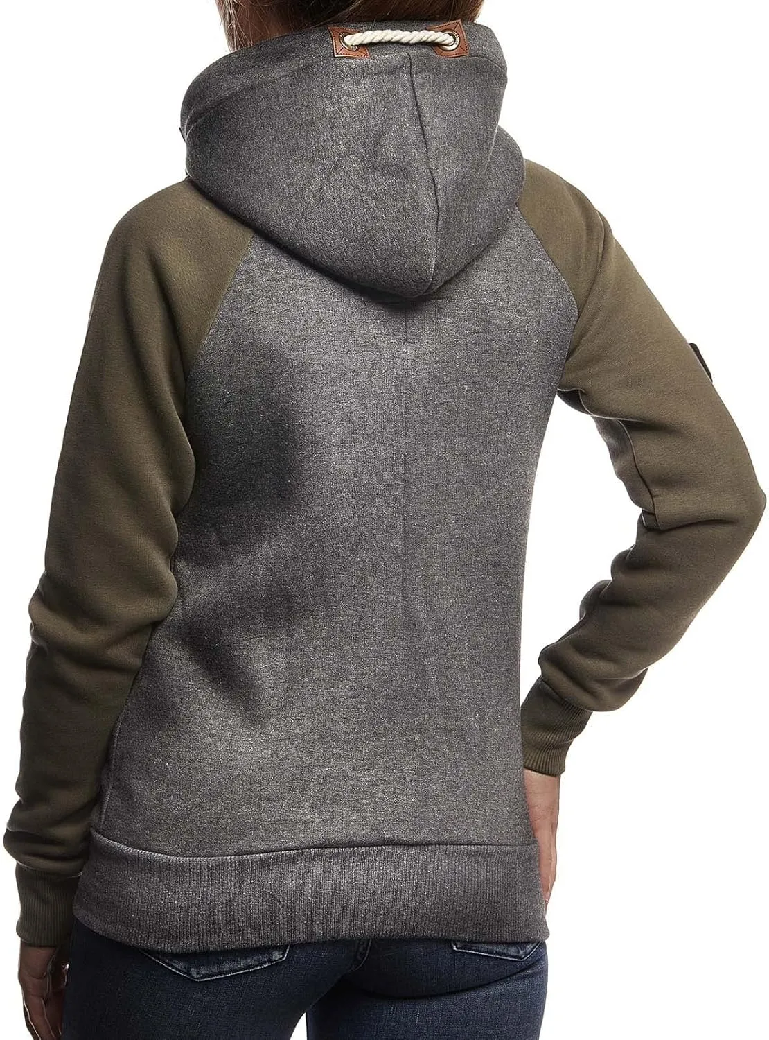 Leif Nelson women's Jacket Hooded Hoodie oversize Full-Zip Sweatshirt Sweater Pullover Longsleeve Long Sleeve Casual LN10255