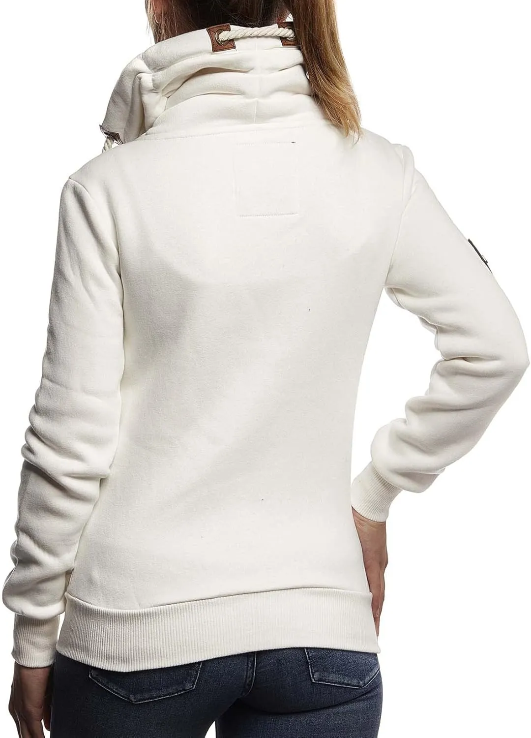 Leif Nelson women's Jacket Hooded Hoodie oversize Full-Zip Sweatshirt Sweater Pullover Longsleeve Long Sleeve Casual LN10260