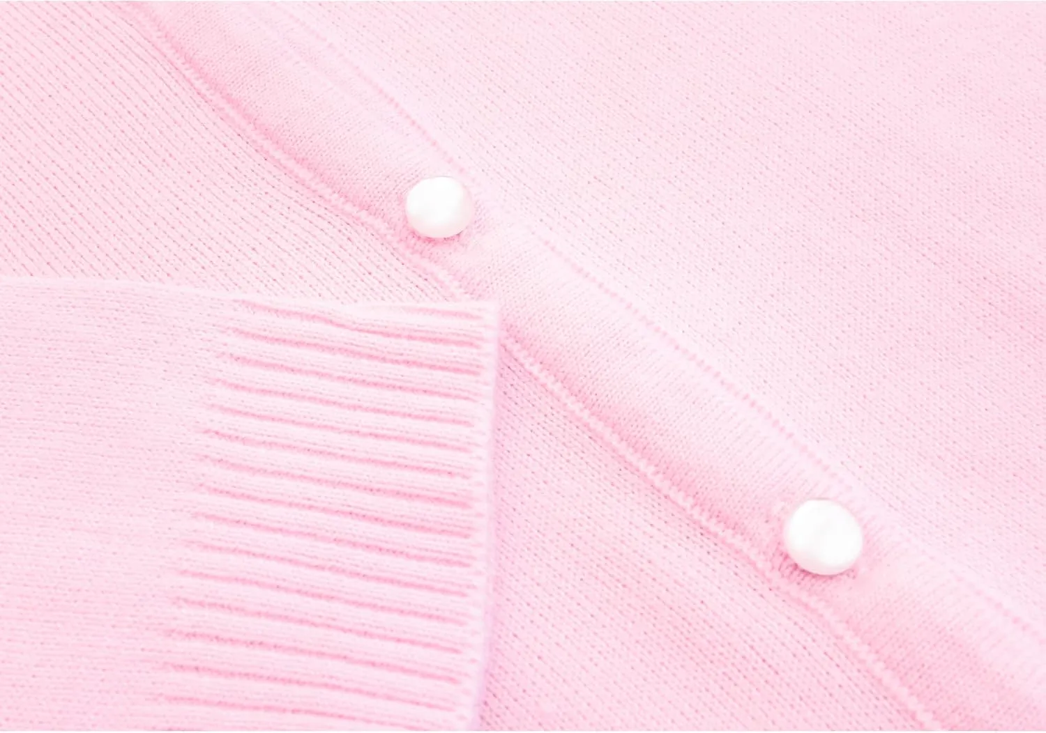 Lilax Little Girls' Knit Basic Cardigan, Long Sleeve Button Up Sweater