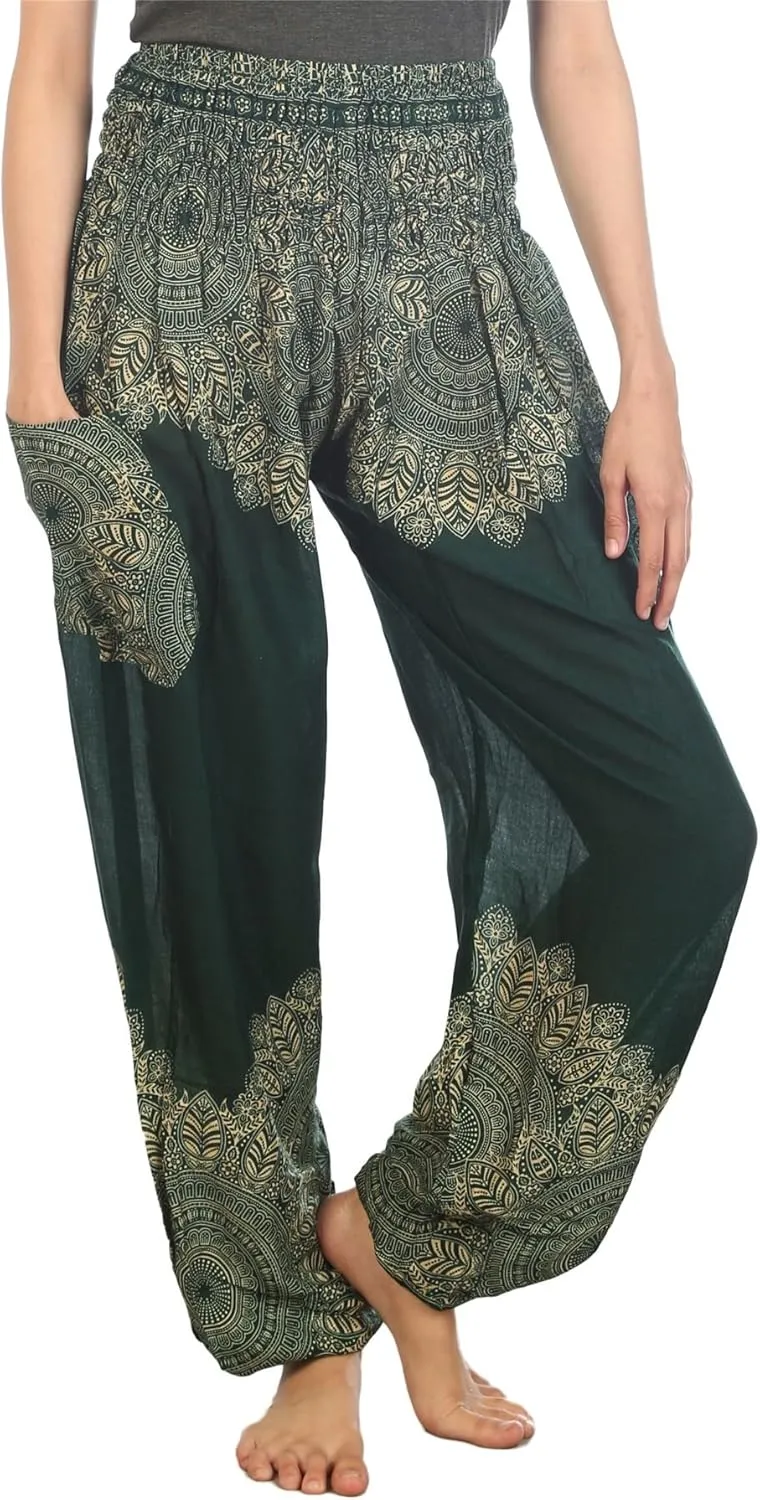 LOFBAZ Harem Boho Pants for Women Yoga S-4XL Plus Hippie Clothing PJ