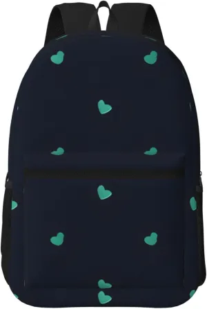 Lovely blue background Travel Laptop Backpack, 17 Inch Backpack for Men and Women, Work, Leisure, College, High School Backpack,
