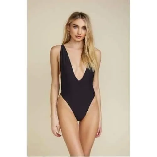 Lux Backless Vintage Style Swimsuit