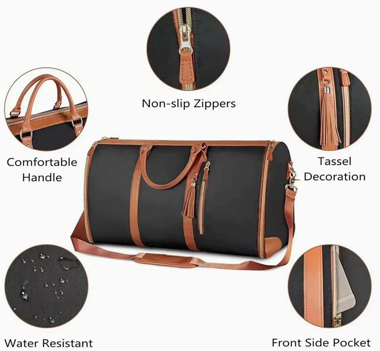 Luxemega Travel Bag,Luxemega Bag,2 in 1 Jennibag Travel Bags for Women,Roll Up Garment Bag,Waterproof Foldable(Rose red)