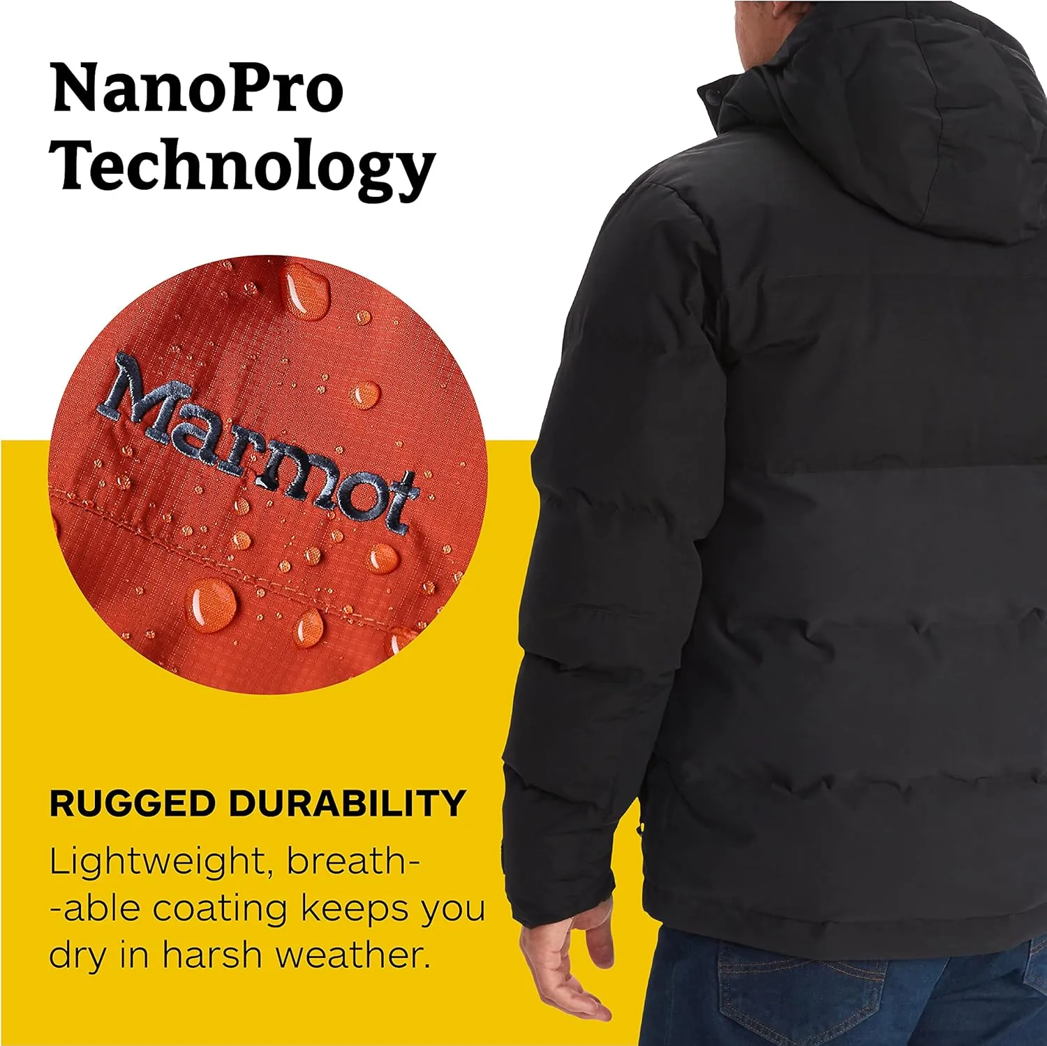MARMOT Men's Fordham Down Jacket - Waterproof, Breathable 700-Fill Insulated Puffer Coat