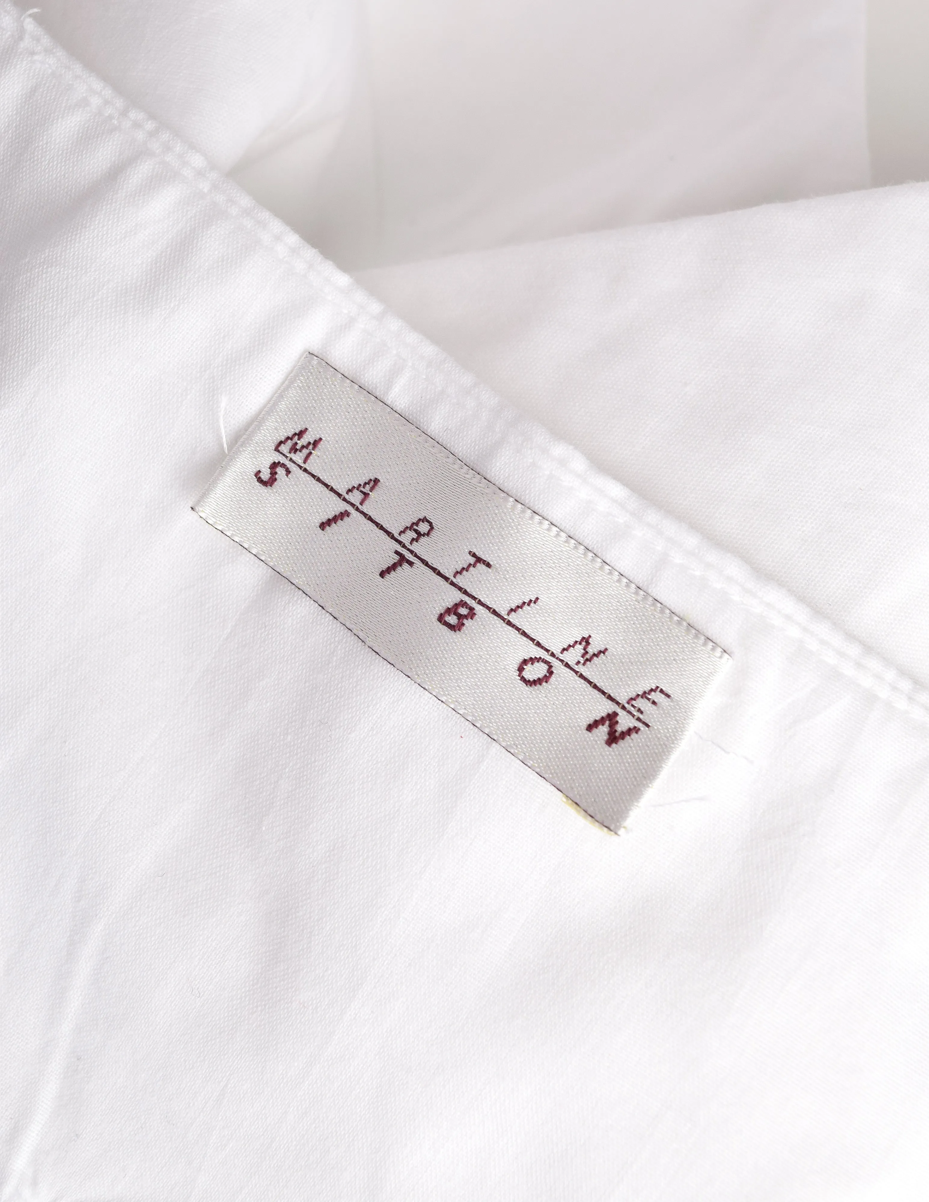 Martine Sitbon Vintage 1990s White Cotton Halter Wrap Top