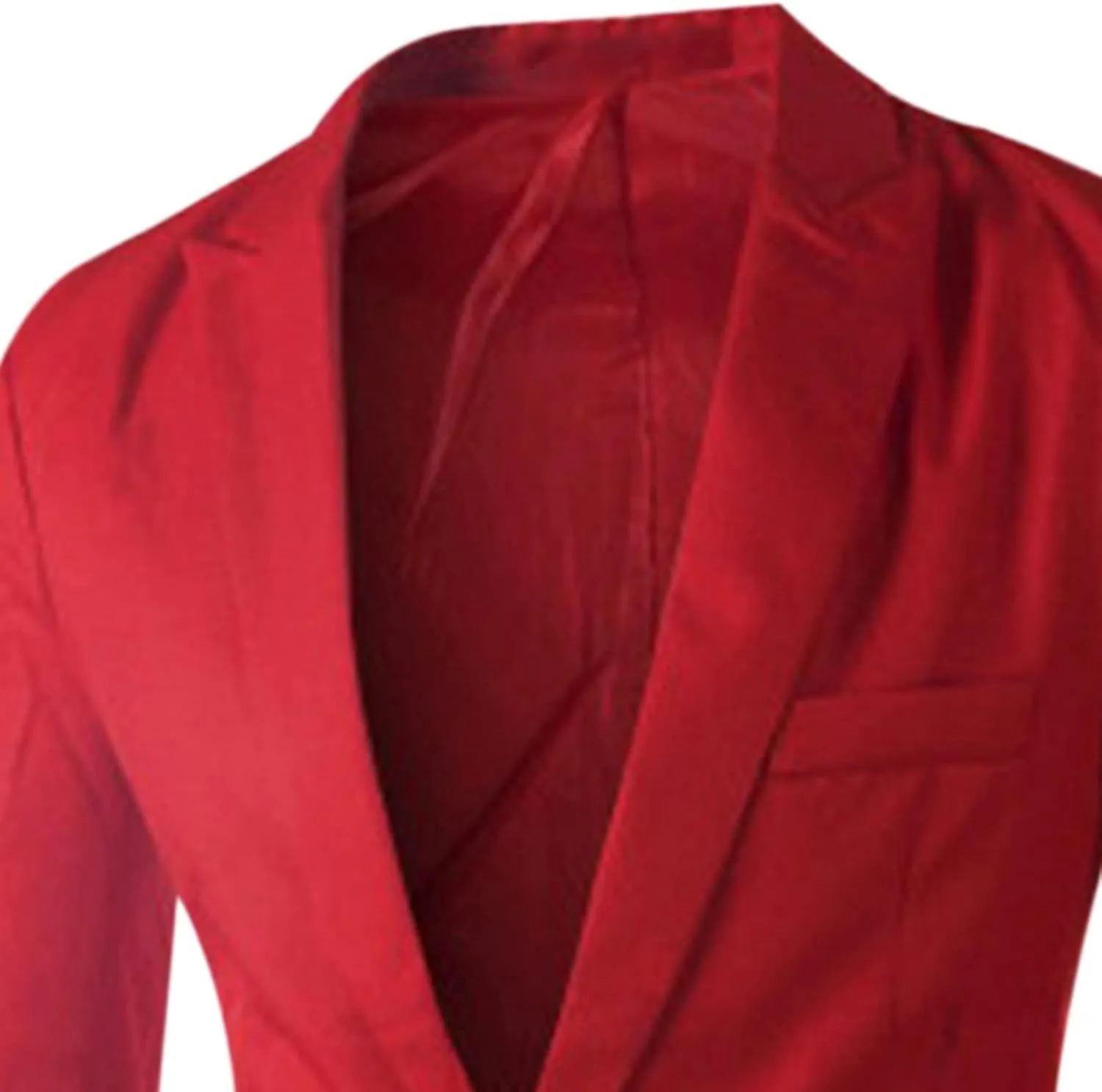 Men Casual Blazer Jackets Slim Fit Suits Jacket One Button Business Sports Coat Solid Long Sleeve Office Work Tops