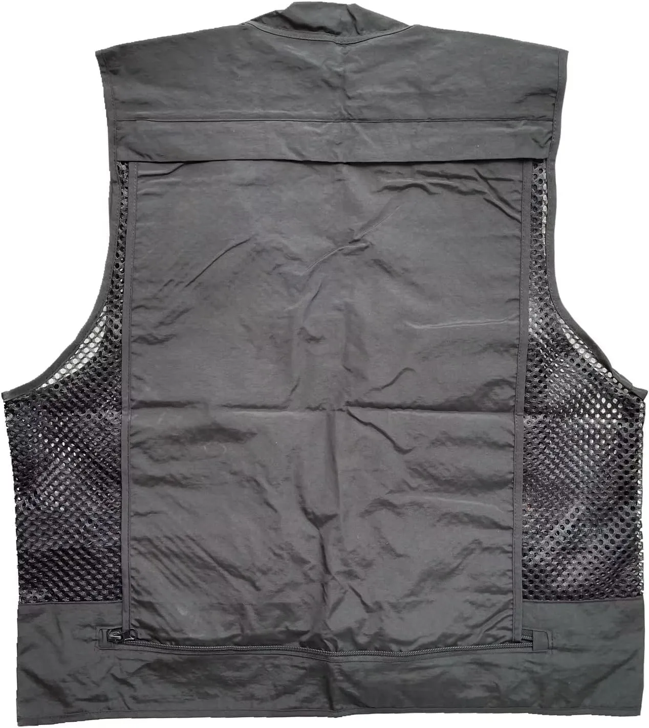Men Mesh Breathable Multi-Pocket Vest Outdoor Travelers Fly Fishing Photography