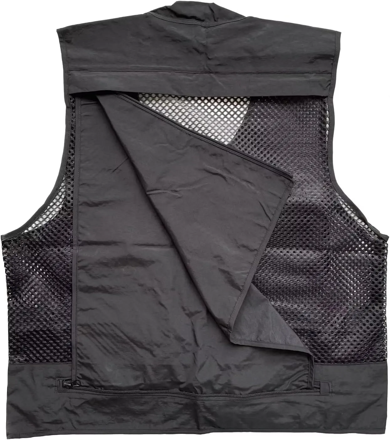 Men Mesh Breathable Multi-Pocket Vest Outdoor Travelers Fly Fishing Photography