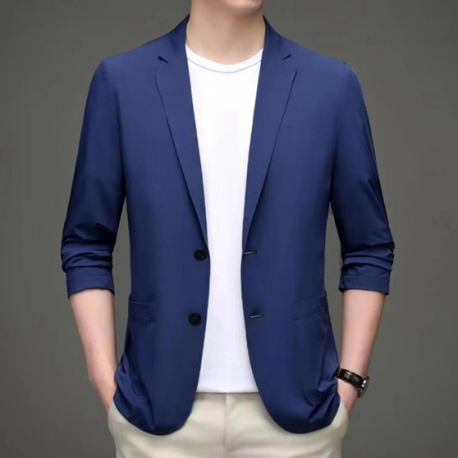 Men's Casual Blazer One Button Sport Coat Slim Fit Lightweight Suit Blazer Jacket Ugly Christmas Blazer