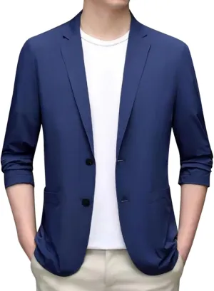 Men's Casual Blazer One Button Sport Coat Slim Fit Lightweight Suit Blazer Jacket Ugly Christmas Blazer