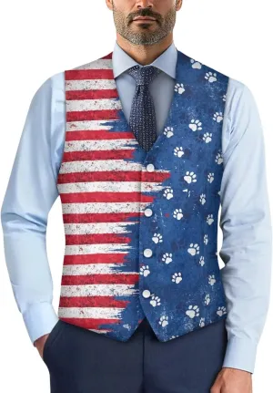 Men's Casual Business Formal Vests Suit Tuxedo Lightweight Waistcoat Slim Fit Dress Blazer Vest Jackets S-4XL
