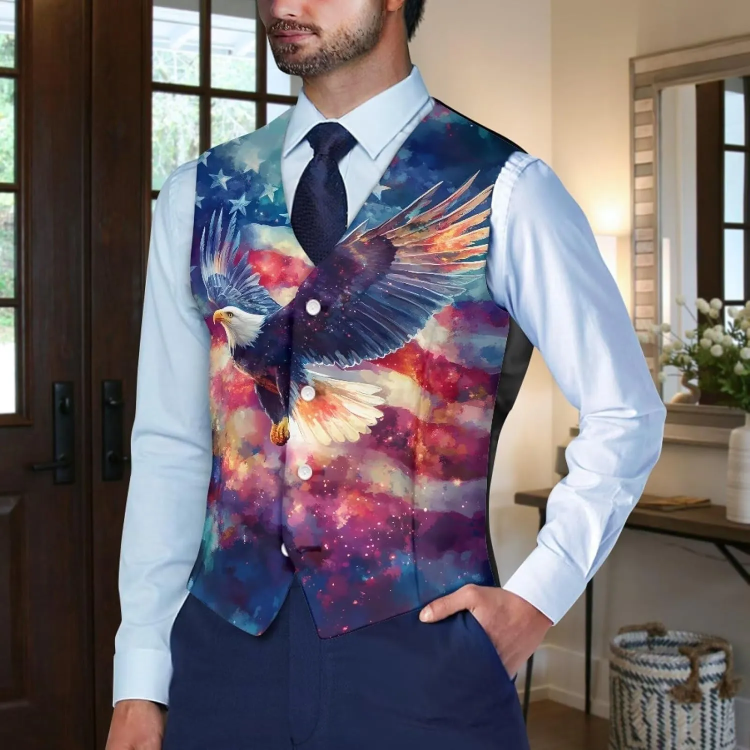 Men's Casual Business Formal Vests Suit Tuxedo Lightweight Waistcoat Slim Fit Dress Blazer Vest Jackets S-4XL
