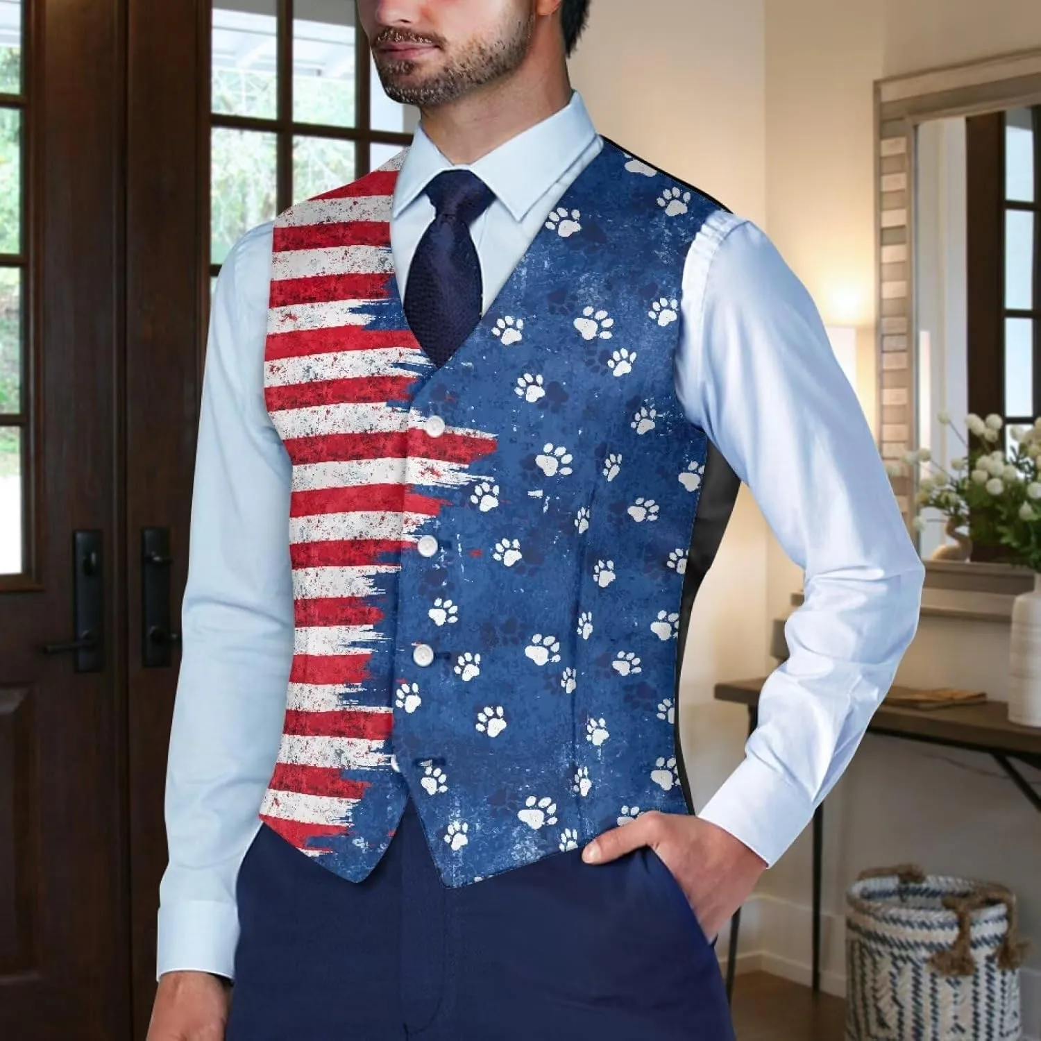 Men's Casual Business Formal Vests Suit Tuxedo Lightweight Waistcoat Slim Fit Dress Blazer Vest Jackets S-4XL
