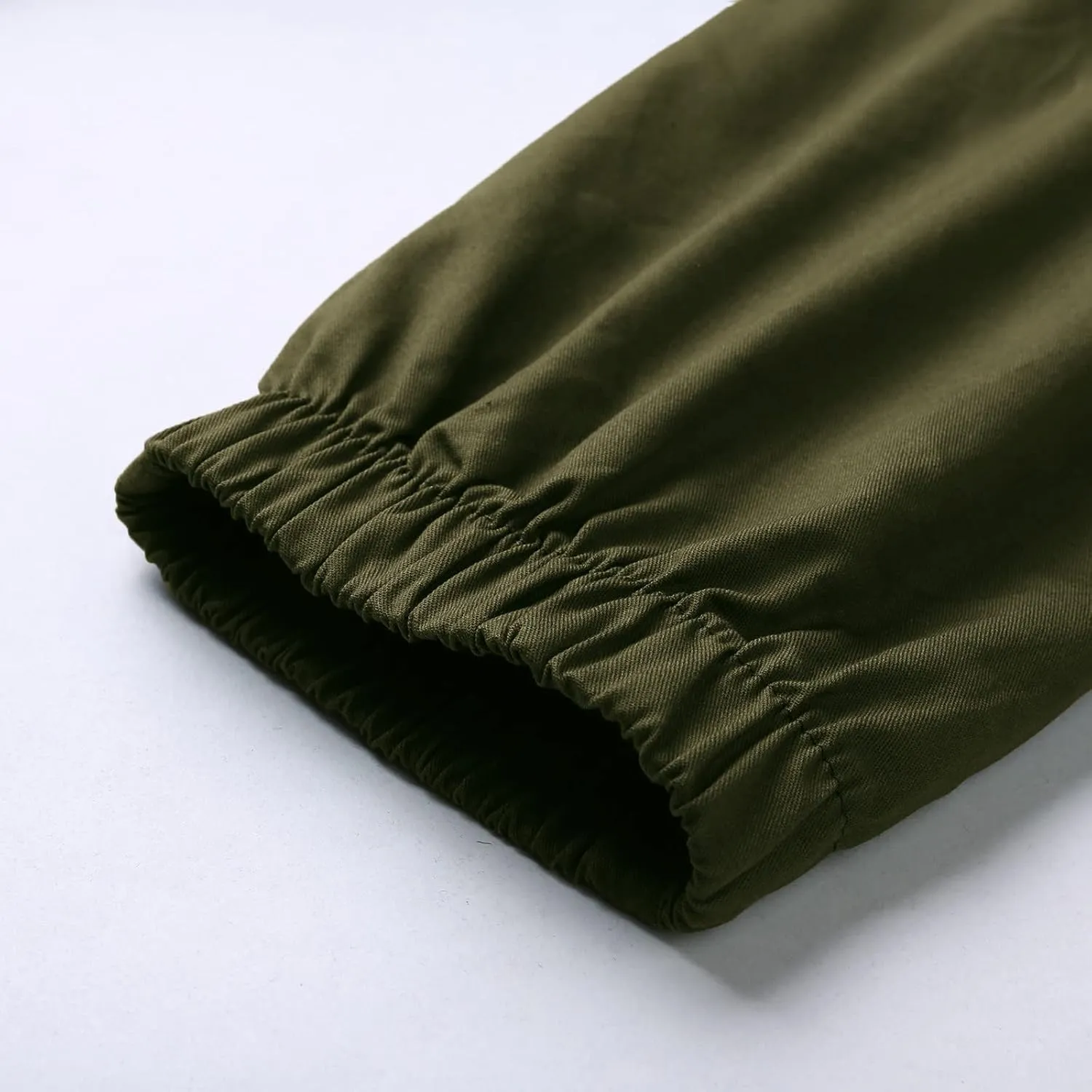 Men's Casual Solid Color Sweatpants Multi Pockets Pants Hiking Athletic Trousers Outdoor Wearing Pants with Pockets