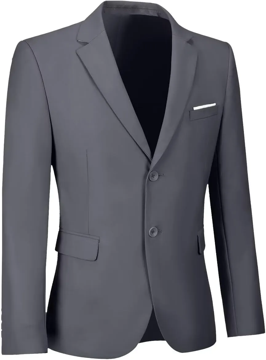 Men's Casual Suit Blazer Tux Separates Jacket Slim Fit 2 Button Lightweight Men Suits Sport Coats for Wedding Prom Party