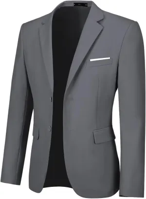 Men's Casual Suit Blazer Tux Separates Jacket Slim Fit 2 Button Lightweight Men Suits Sport Coats for Wedding Prom Party