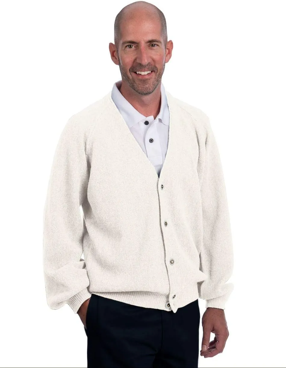  Men's Retro Pro 100% Pure Alpaca Cardigan, Breathable, Lightweight, Cozy & Luxurious Vintage Golf Sweater