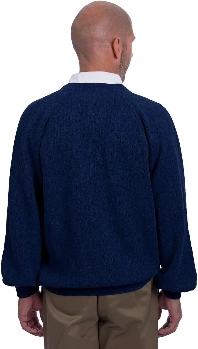  Men's Retro Pro 100% Pure Alpaca Cardigan, Breathable, Lightweight, Cozy & Luxurious Vintage Golf Sweater