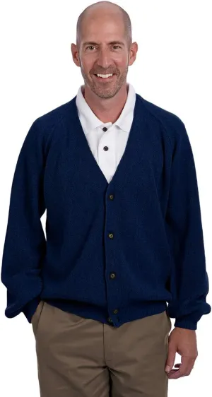  Men's Retro Pro 100% Pure Alpaca Cardigan, Breathable, Lightweight, Cozy & Luxurious Vintage Golf Sweater