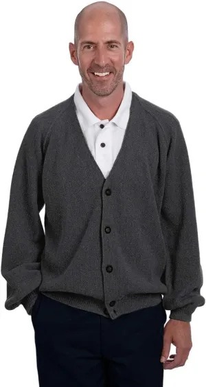  Men's Retro Pro 100% Pure Alpaca Cardigan, Breathable, Lightweight, Cozy & Luxurious Vintage Golf Sweater