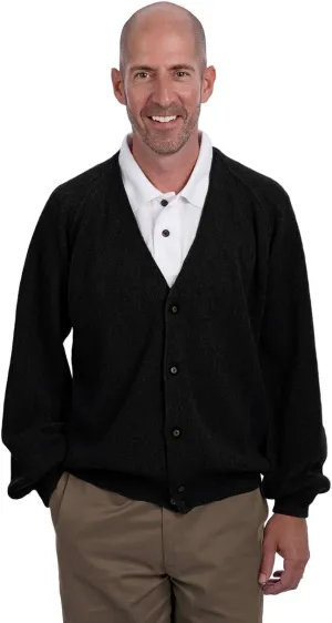  Men's Retro Pro 100% Pure Alpaca Cardigan, Breathable, Lightweight, Cozy & Luxurious Vintage Golf Sweater