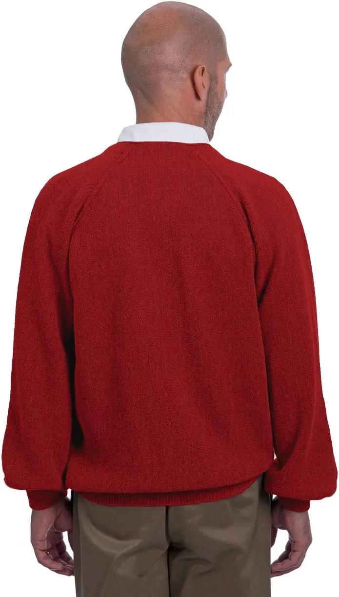  Men's Retro Pro 100% Pure Alpaca Cardigan, Breathable, Lightweight, Cozy & Luxurious Vintage Golf Sweater