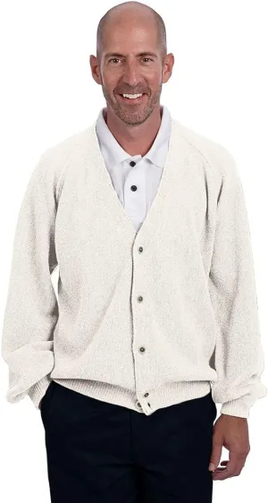  Men's Retro Pro 100% Pure Alpaca Cardigan, Breathable, Lightweight, Cozy & Luxurious Vintage Golf Sweater