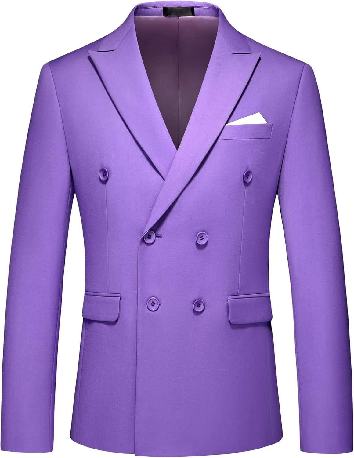 Mens Suit Jacket Double Breasted Blazer Men Slim Fit Casual Prom Wedding Daily Tux Suit Coats Blazer