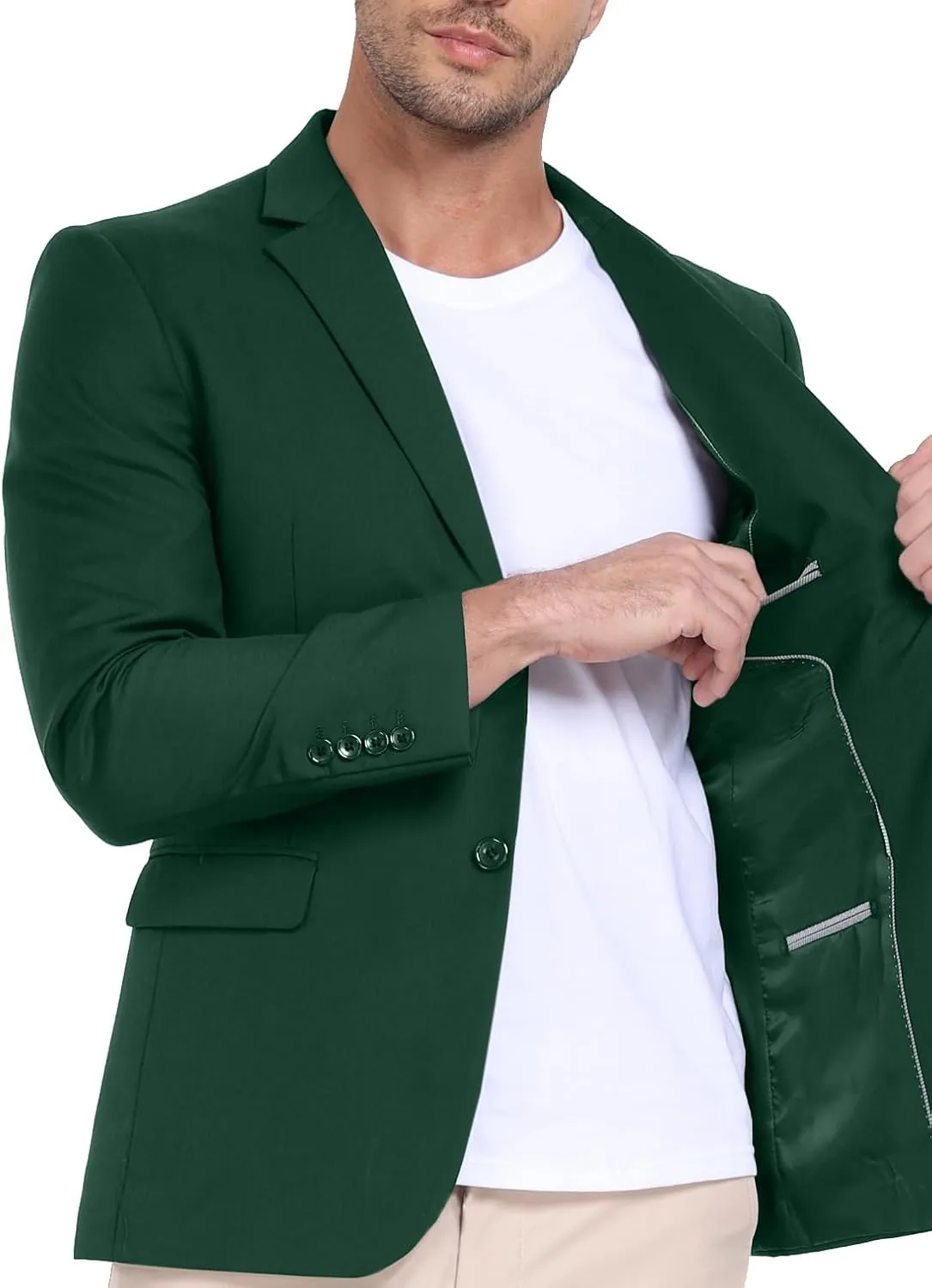 Mens Suit Jacket Slim Fit Blazer for Men Business Suit Blazer Lightweight Casual Sport Coats for Daily Summer Wedding