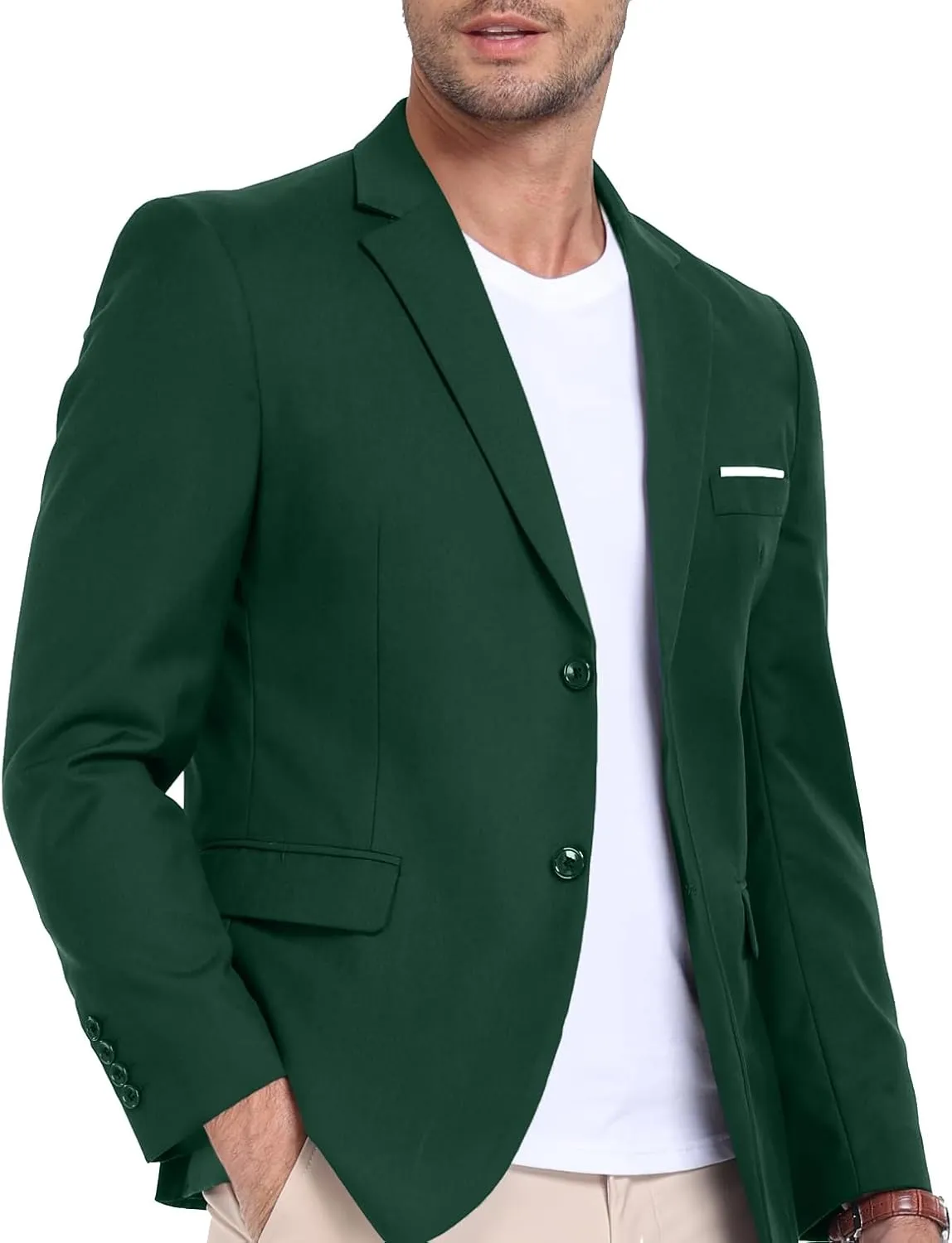 Mens Suit Jacket Slim Fit Blazer for Men Business Suit Blazer Lightweight Casual Sport Coats for Daily Summer Wedding