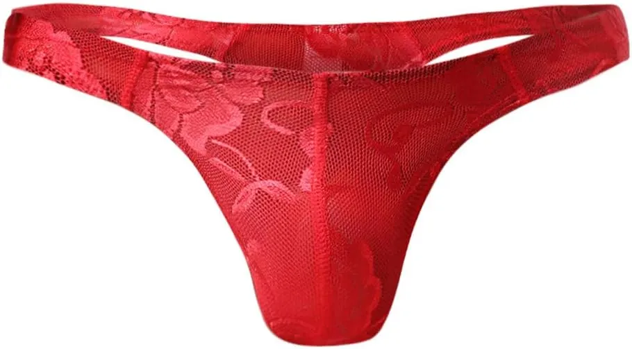 Mens Underwear Briefs Low Transparent Lace Sexy Air Underwear Waist Mesh Transparent Sexy Men's Men's underwear