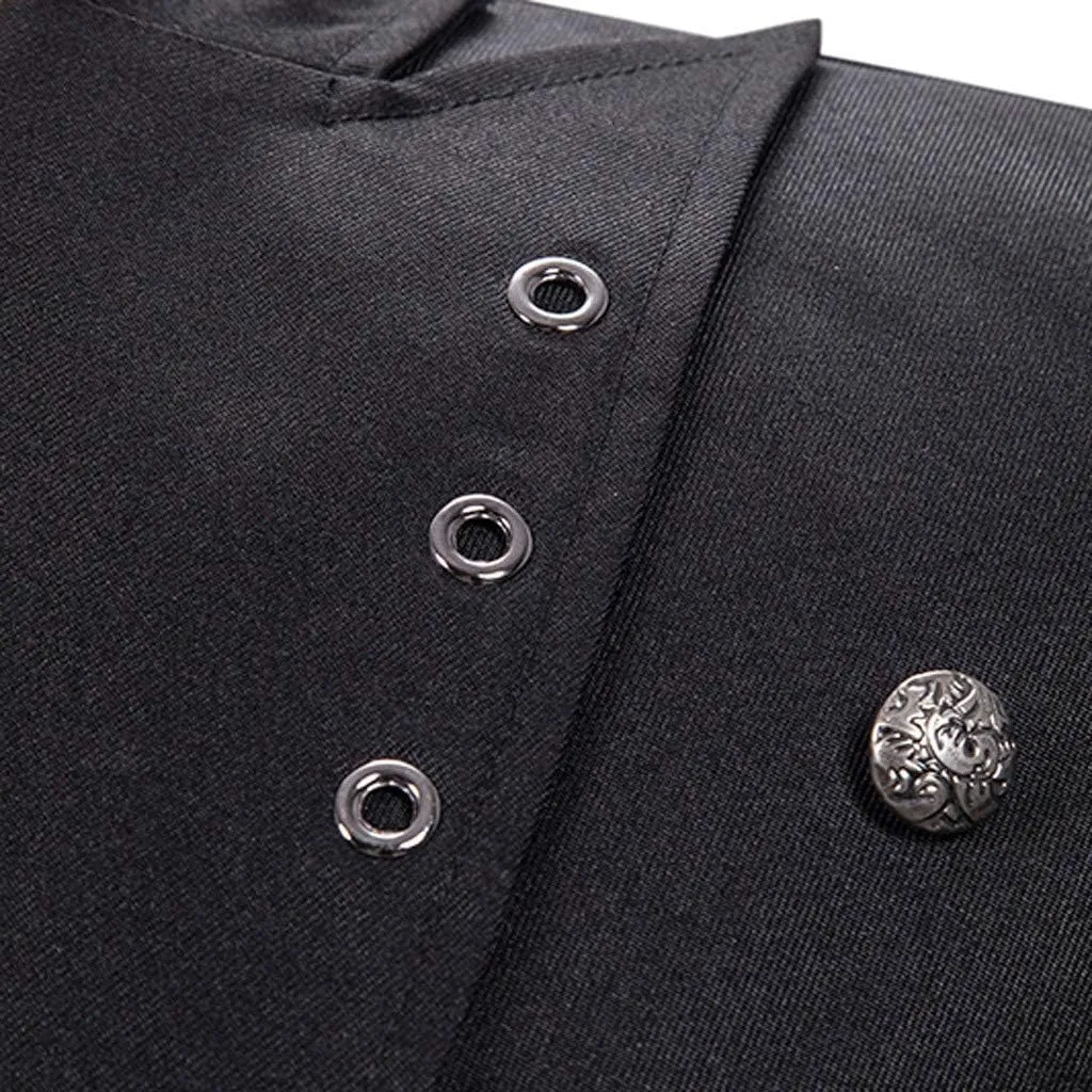 Mens Vintage Tuxedo Gothic Tailcoat Swallowtail Suit Jacket Party Show Tux Dress Coat Banquet Prom Blazer Jackets