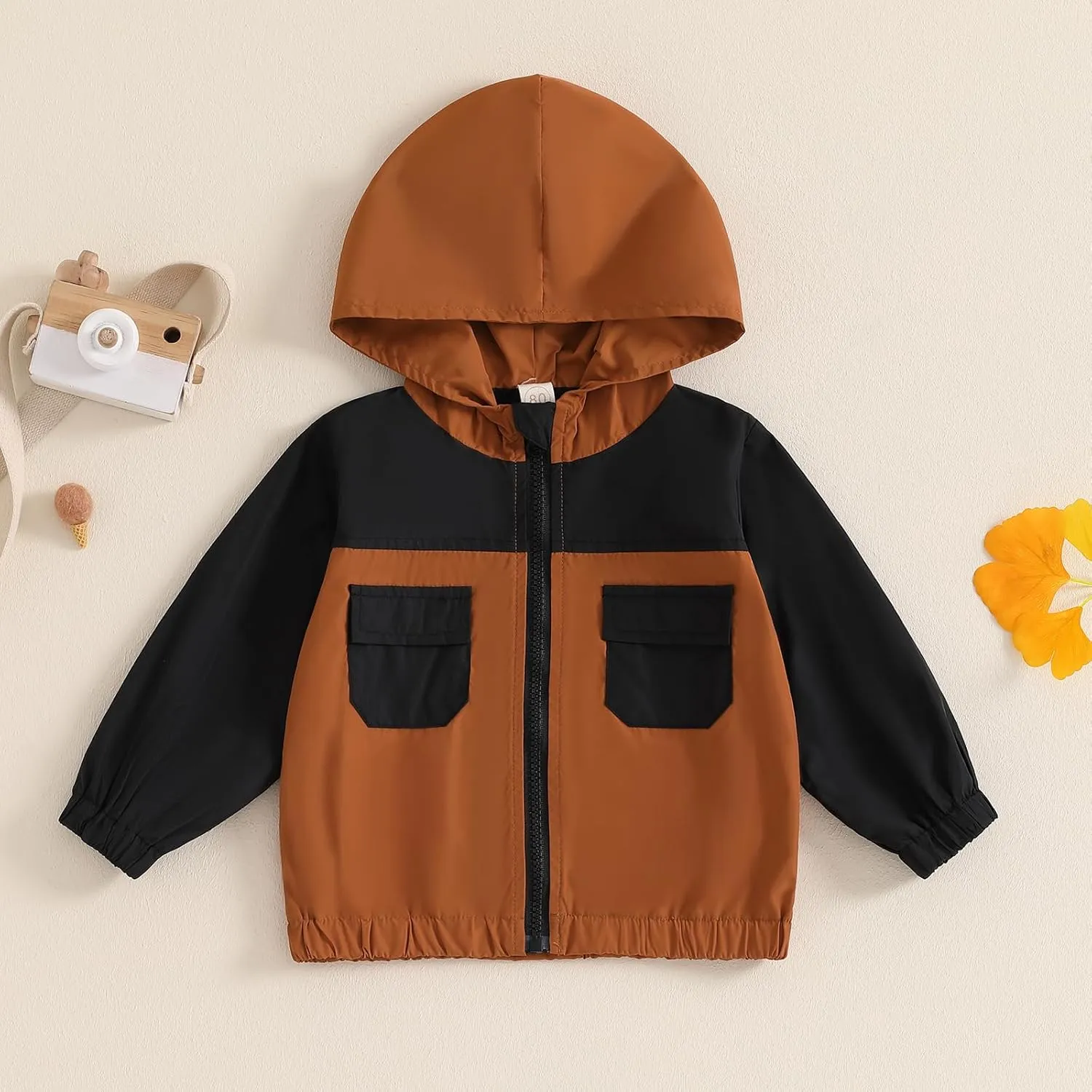 MERSARIPHY Toddler Boy Hoodies Baby Boy Jacket Lightweight Pocket Zip Up Hooded Jackets Baby Fall Winter Outwear