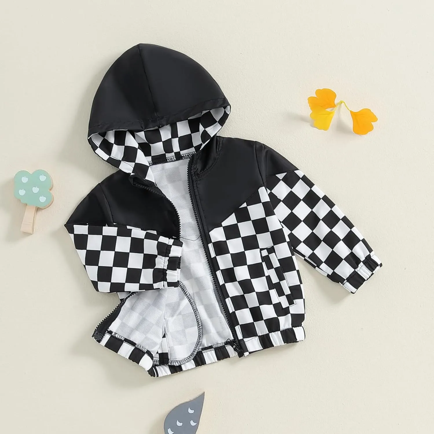 MERSARIPHY Toddler Boy Hoodies Baby Boy Jacket Lightweight Pocket Zip Up Hooded Jackets Baby Fall Winter Outwear