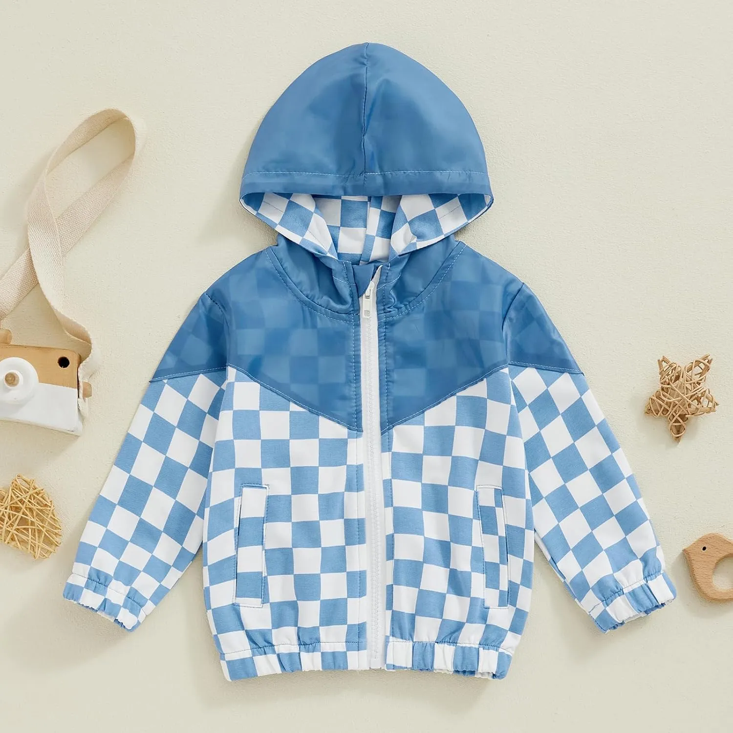 MERSARIPHY Toddler Boy Hoodies Baby Boy Jacket Lightweight Pocket Zip Up Hooded Jackets Baby Fall Winter Outwear