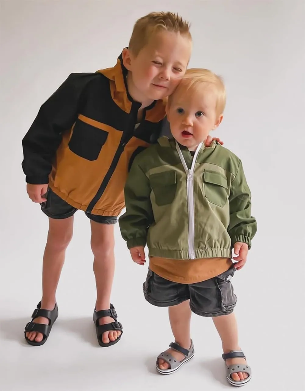 MERSARIPHY Toddler Boy Hoodies Baby Boy Jacket Lightweight Pocket Zip Up Hooded Jackets Baby Fall Winter Outwear