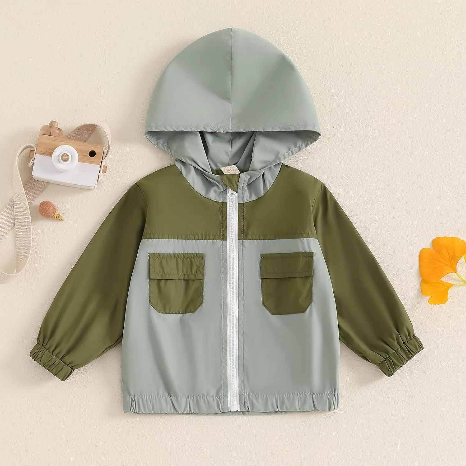 MERSARIPHY Toddler Boy Hoodies Baby Boy Jacket Lightweight Pocket Zip Up Hooded Jackets Baby Fall Winter Outwear