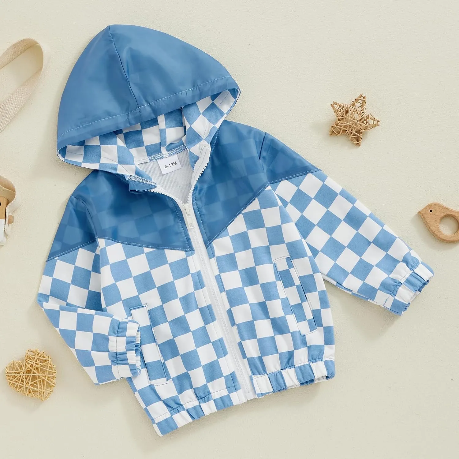 MERSARIPHY Toddler Boy Hoodies Baby Boy Jacket Lightweight Pocket Zip Up Hooded Jackets Baby Fall Winter Outwear