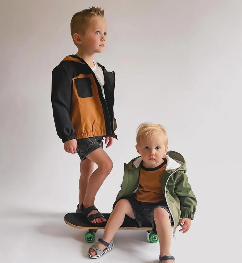 MERSARIPHY Toddler Boy Hoodies Baby Boy Jacket Lightweight Pocket Zip Up Hooded Jackets Baby Fall Winter Outwear
