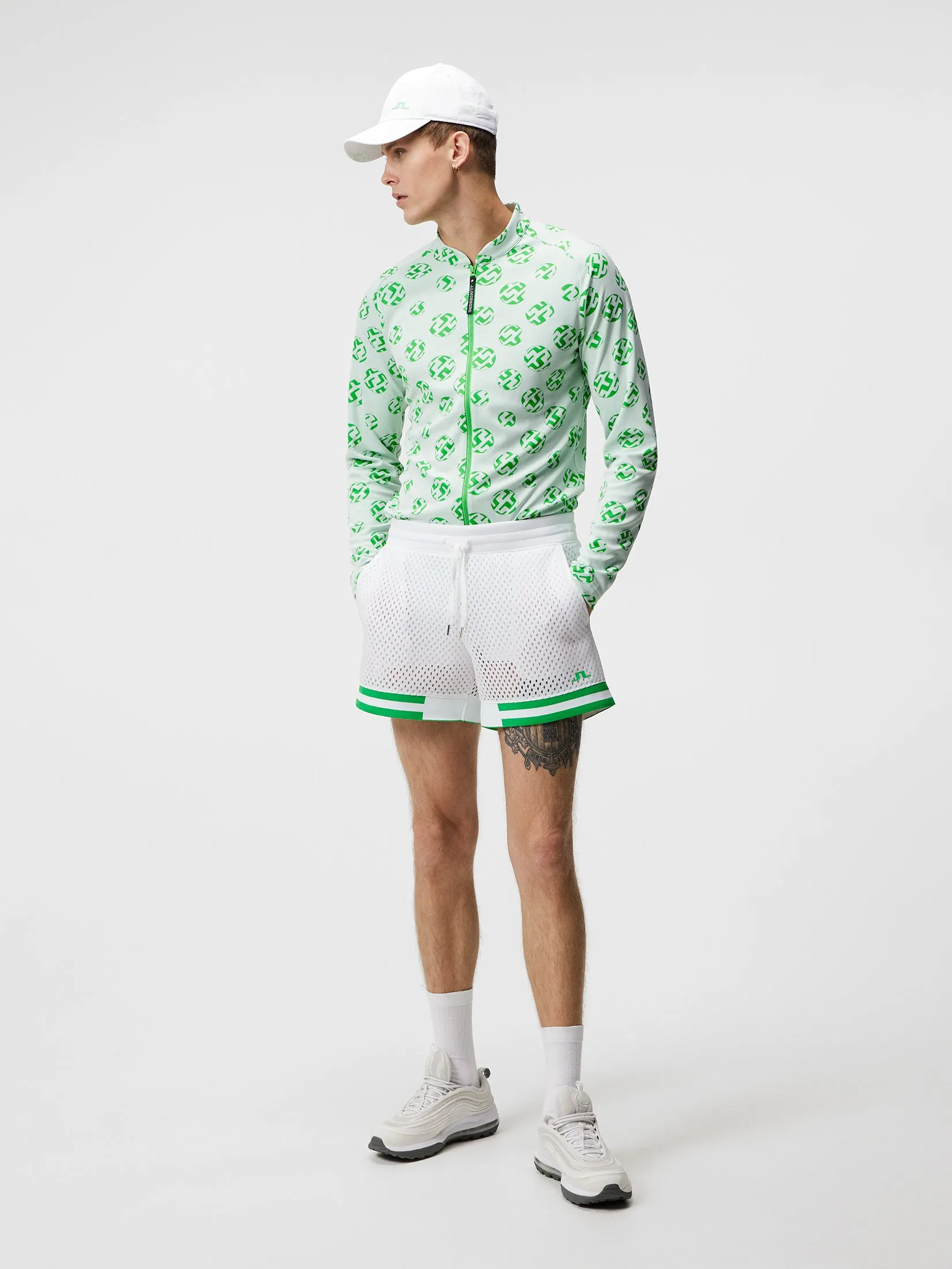 Mesha Mesh Shorts / White
