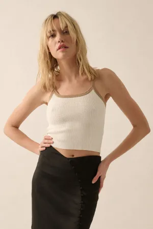 Milan Minimalist Ribbed Tank Top