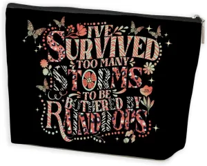 Motivational Gifts Makeup Bag Cosmetic Bag Encouragement Inspirational Gifts for Women Girls Teachers Mom Boss Lady Best Friends Sisters Christmas Graduation Birthday Gifts Travel Toiletry Bag