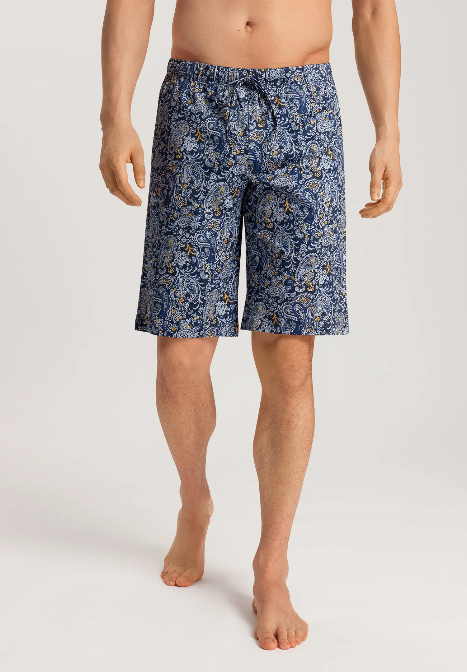 Night And Day Cotton Drawstring Shorts | Aquarelle Paisley 75513-2884