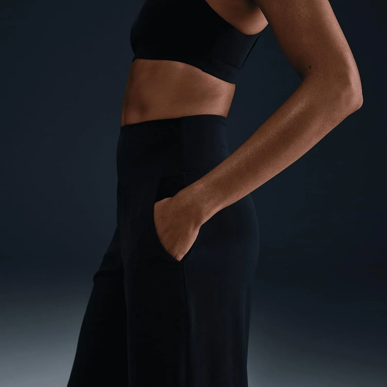 Nike Zenvy Women's Dri-FIT High-Waisted Wide-Leg Pants (HJ5360-010, Black)