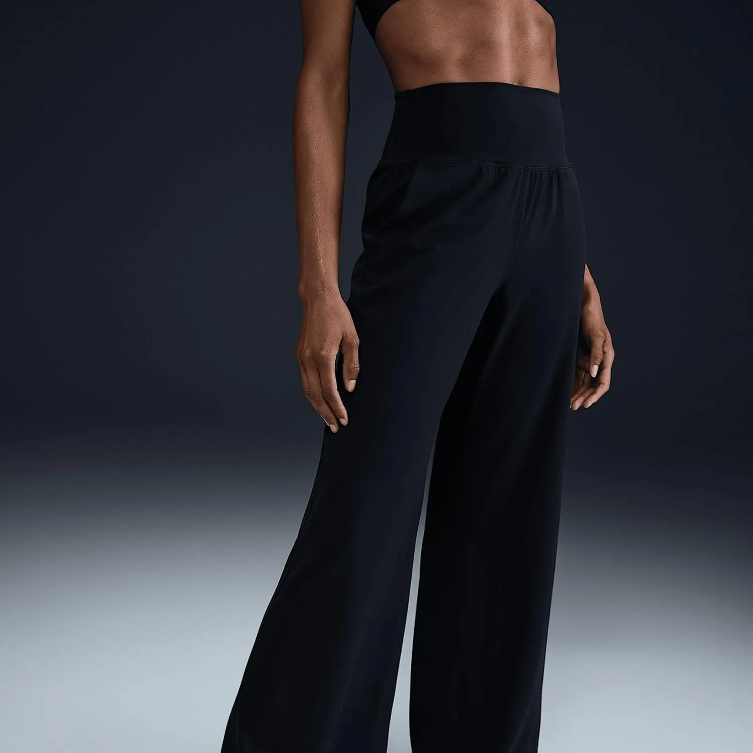 Nike Zenvy Women's Dri-FIT High-Waisted Wide-Leg Pants (HJ5360-010, Black)