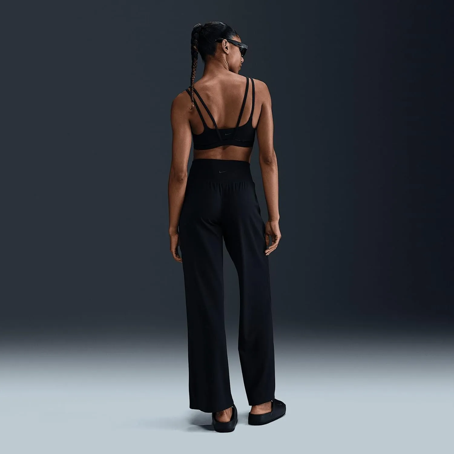 Nike Zenvy Women's Dri-FIT High-Waisted Wide-Leg Pants (HJ5360-010, Black)